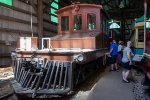 Atlantic Shore Line Railway 100 is on display at the Seashore Trolley Museum